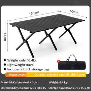 sanuotai egg roll style folding table